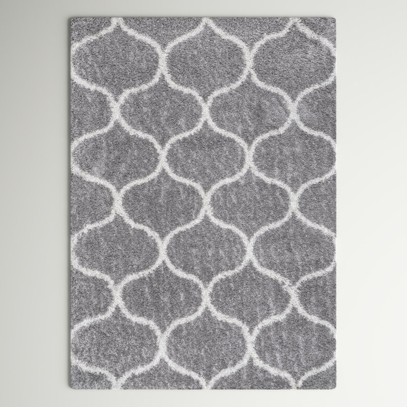 Andover Mills™ Armijo Geometric Gray/Ivory Area Rug & Reviews Wayfair